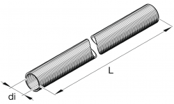 Изоляция (броня, защита) для тосольного шланга d=30mm L=2000mm