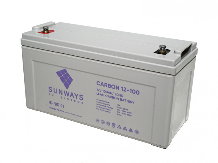 Аккумуляторная батарея SUNWAYS CARBON 12-100 купить в Самаре