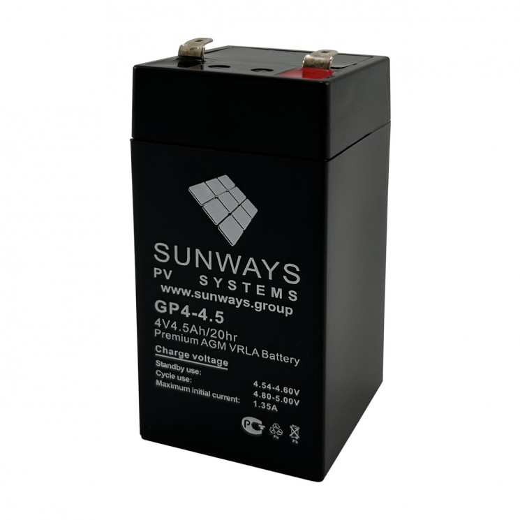 Аккумуляторная батарея SUNWAYS GP 4-4.5 купить в Самаре