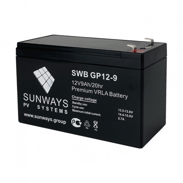 Аккумуляторная батарея SUNWAYS GP 12-9 купить в Самаре
