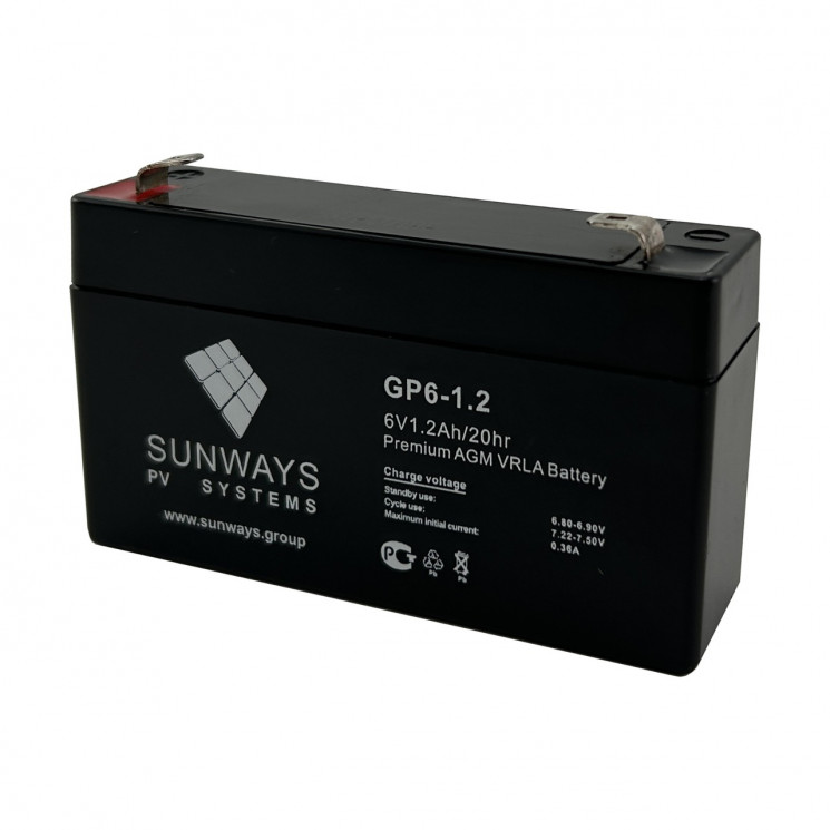 Аккумуляторная батарея SUNWAYS GP 6-1.2 купить в Самаре