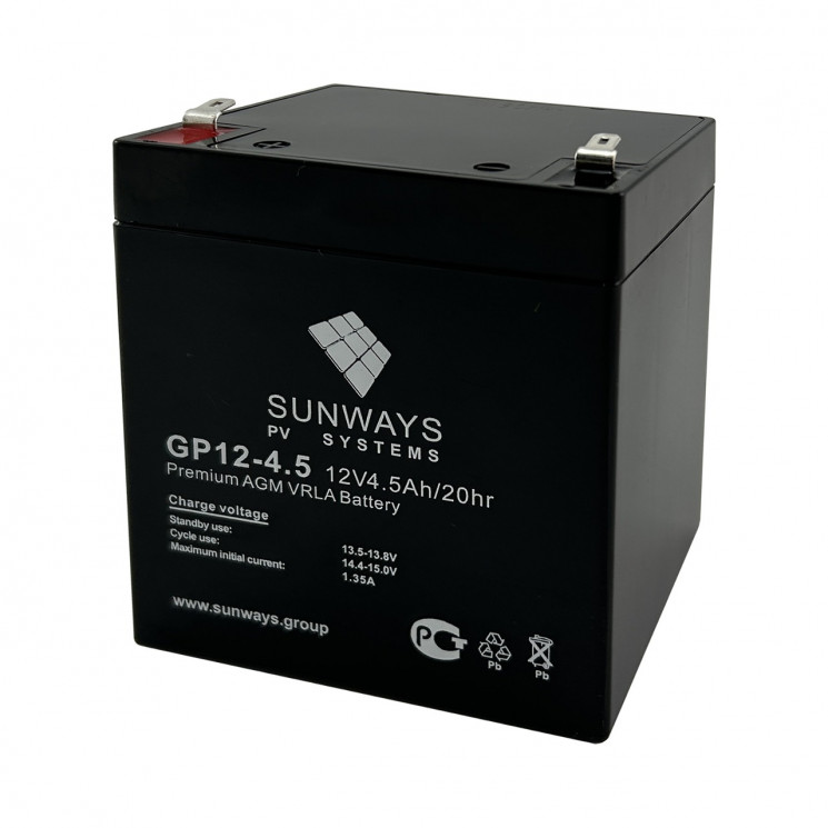 Аккумуляторная батарея SUNWAYS GP 12-4.5 купить в Самаре
